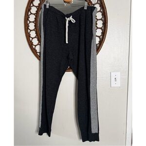 Monroe gray waffle knit lounge Sweatpants jogger pants size XL